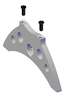 Aluminum track support
for flexible trackway